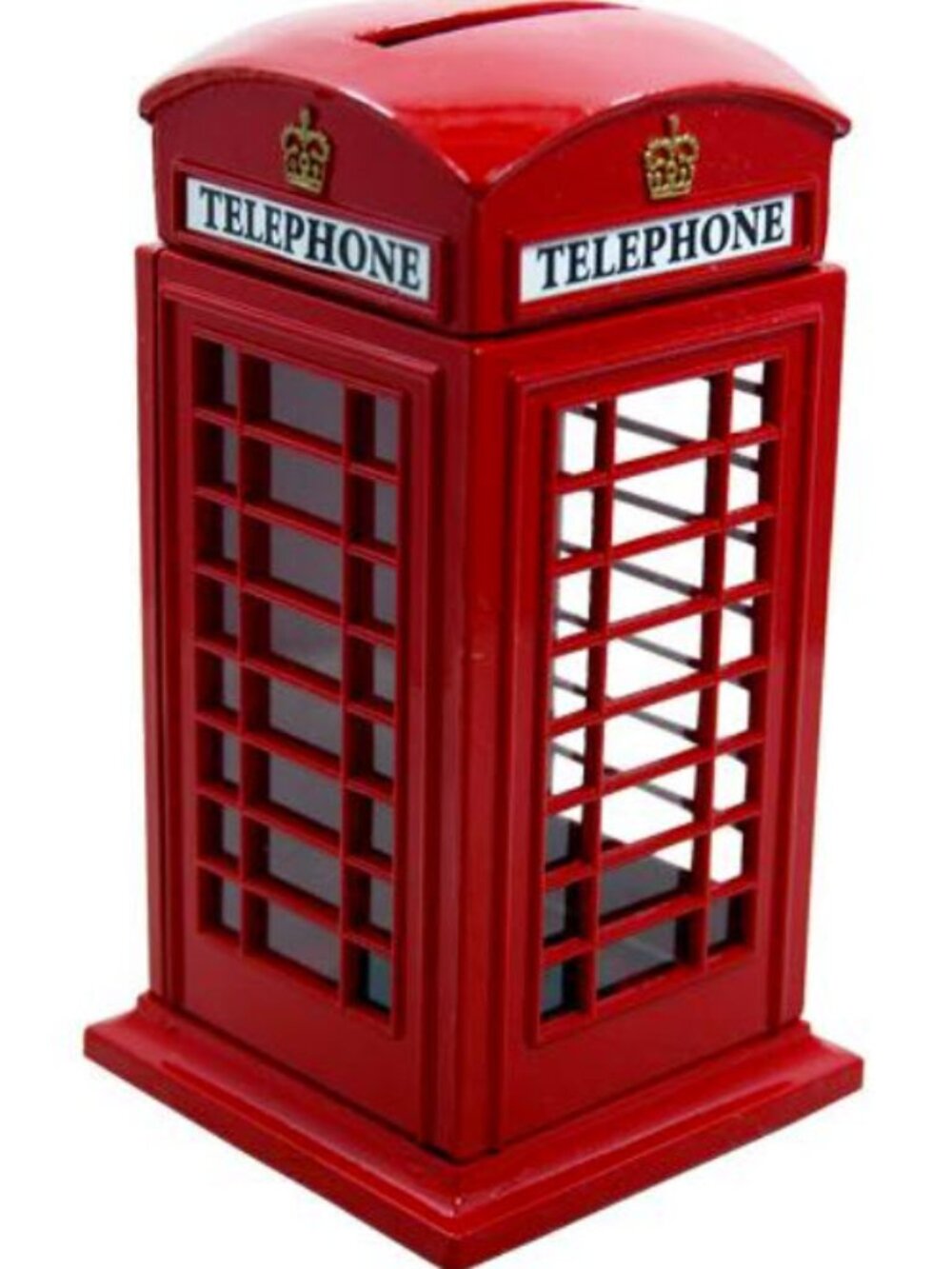 London Phone Booth Metal Coin Bank – 8” – New in Box